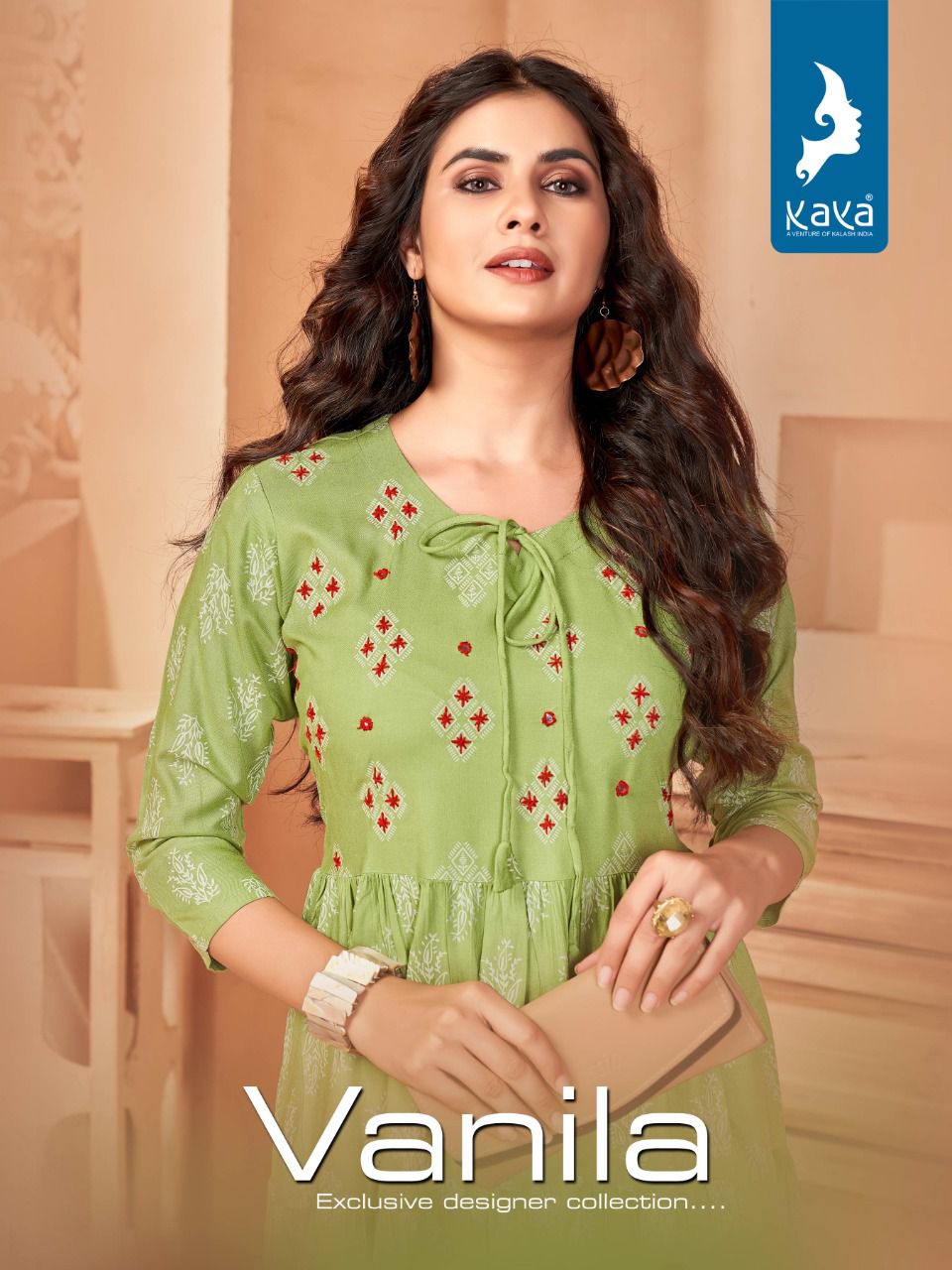 Kaya Vanila New Fancy Wear Rayon Printed Designer Kurti Collection